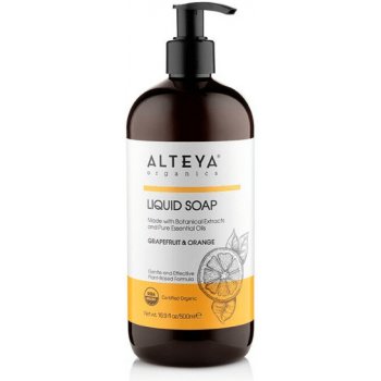 Alteya Organics tekuté mýdlo Grapefruit & Pomeranč Bio 500 ml