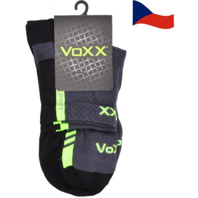 VOXX Kvalitní ponožky české výroby Pius tmavě šedá
