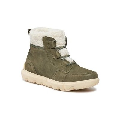 Sorel polokozačky Explorer Next Carnival Wp NL5026-397 Stone Green/Bleached Ceramic – Zboží Mobilmania