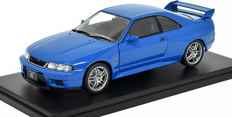 WhiteBox Nissan Skyline GT R R33 modrý 1:24