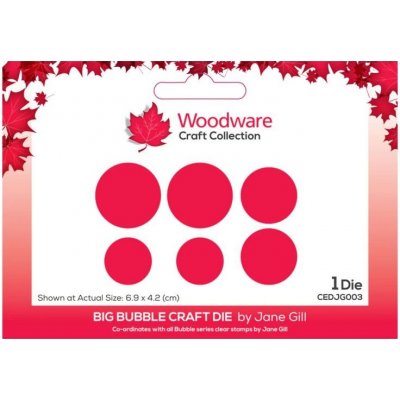 Woodware Kruhy vyřezávací kovová šablona Big Bubble 1ks – Zboží Mobilmania