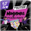 Dětská plena Ninjamas Pyjama Pants Srdíčka 8 let 27 kg-43 kg 9 ks