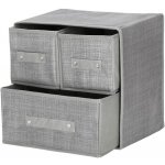 Springos Úložný box se zásuvkami 30x30x21 cm šedý HA3031 – Zboží Mobilmania