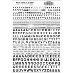 Woodland Scenics propisot písmena Gothic R.R. černá MG720 – Sleviste.cz