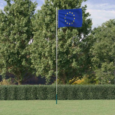 zahrada-XL Vlajka Evropské unie a stožár 6,23 m hliník – Hledejceny.cz