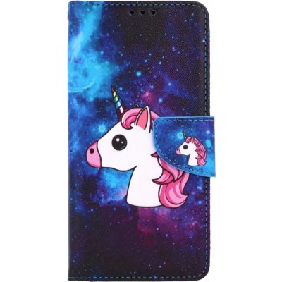 Pouzdro TopQ Vivo Y33s knížkové Space Unicorn