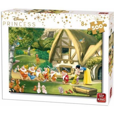 KING 55916 Disney Princess Sněhurka a 7 trpaslíků 500 dílků