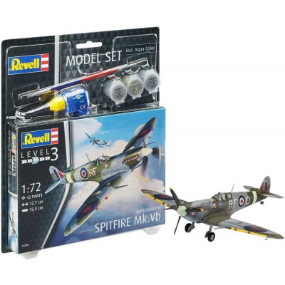 Revell Model Set letadlo 63897 Spitfire Mk. Vb 1:72 – Hledejceny.cz