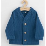 New Baby Kojenecký kabátek na knoflíky Luxury clothing Oliver modrý – Zboží Dáma