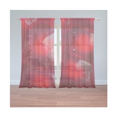 Sablio Záclony Granátové jablko: 2ks 150x250cm – Hledejceny.cz