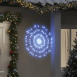 vidaXL Vánoční hvězdicová světla 4 ks 140 ch LED diod 17 cm Studená bílá – Hledejceny.cz