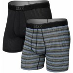 Saxx Quest Boxer Brief Fly 2PK sunrise stripe/black II – Zboží Dáma