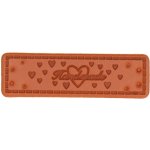 Naše galanterie Koženková cedulka Hand Made srdce – Zboží Dáma