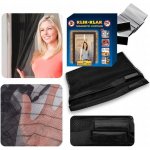 Pgum-Sill síť proti hmyzu do dveří 1x2,1/2,2m černá magnetická KLIK-KLAK – Zboží Mobilmania