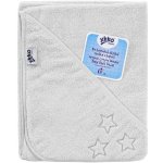 Kikko BIO bavlněná froté osuška s kapucí XKKO Organic 90x90 White Stars – Zboží Dáma
