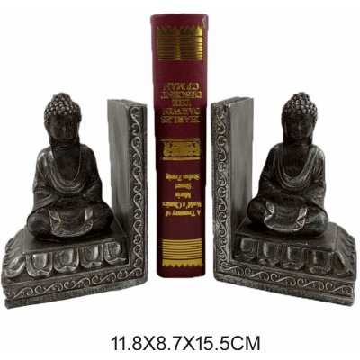 Zarážka na knihy 2ks "BUDDHA" 12x9x15.5 – Hledejceny.cz