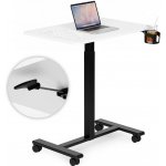 Mobilní výškově nastavitelný stolek na notebook ModernHome 70 × 48 cm bílý – Zboží Živě