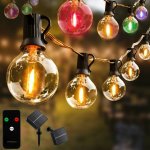 Girlanda solární zahradní 20x LED ozdobné koule G50 10.6m 3000K RGB + Ovladač EREMI LUMILED LUMSOL0017 – Hledejceny.cz
