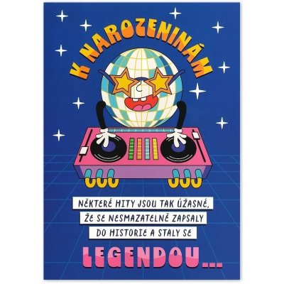 Albi Hrací přání Narozeninová legenda - U Cant Touch this (cover verze) Y – Sleviste.cz