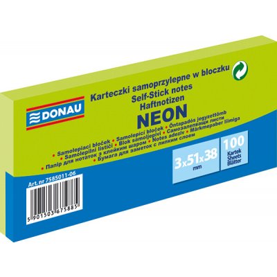 Samolepicí bloček 51 x 38 mm 3 x 100 listů neonově Varianta: růžový – Hledejceny.cz