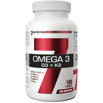 7Nutrition Omega 3 + D3 + K2 180 tobolek – Hledejceny.cz