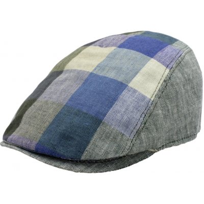 Fiebig Headwear since 1903 Pánská letní lněná bekovka patchwork šedá – Hledejceny.cz