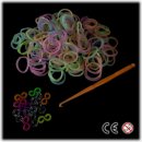 Loom bands Gumičky pro pletení náramků 200 ks mix color