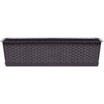 Prosperplast RATOLLA P Truhlík s podmiskou 38,6x15,4x14,2 cm ratan bílý – Hledejceny.cz