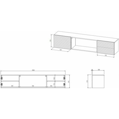 Cama Meble Tula 183x35x37 cm – Hledejceny.cz
