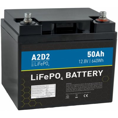 A2D2 LiFePO4 12,8V 50Ah M6 LFA2-12V050C10-M6B1 – Zboží Živě