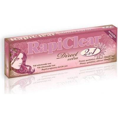 RapiClear Direct Extra těhotenský test 2v1 2 ks – Zboží Dáma