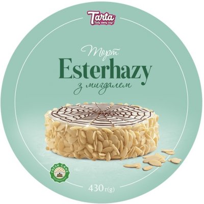 Tarta Dort Esterhazy s mandlemi 430 g – Zboží Mobilmania