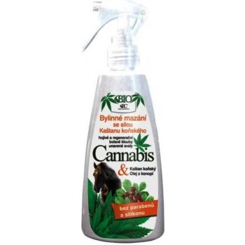 Bione Cosmetics Cannabis s kaštanem koňským bylinné mazání 260 ml