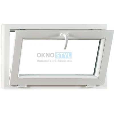 OKNOSTYL.cz plastové okno sklopné REHAU 900 x 550 cm Bílá – Zboží Mobilmania