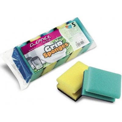 CLEANEX Houba na nádobí tvar 9x7x4,5cm 5 ks – Zboží Dáma