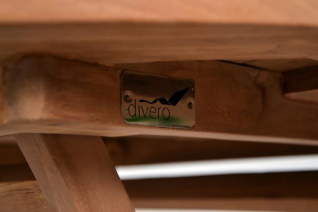 DIVERO zahradní nábytek z týkového dřeva KK-2298