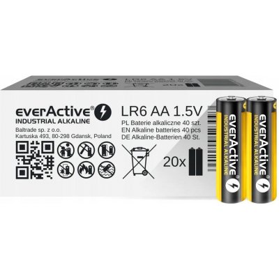 EverActive Industrial Alkaline AA 40ks EVLR6S2IK – Zboží Živě