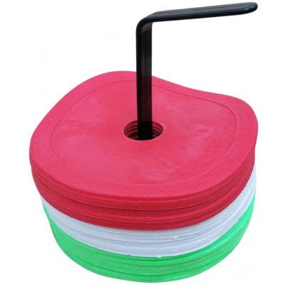 MERCO Značky na podlahu kruh sada 24 ks Barva: červeno-bílo-zelená – Zboží Dáma