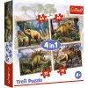 Puzzle Trefl 4v1 Dinosaury