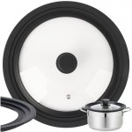 Ruhhy 25561 Univerzální skleněná poklice se silikonovým lemem 3v1 28/30/32 cm – Zboží Mobilmania