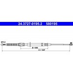Lanko ruční brzdy ATE 24.3727-0195 (AT 580195) – Sleviste.cz