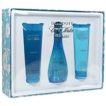 Davidoff Cool Water woman EDT 100 ml + tělové mléko 75 ml + sprchový gel 75 ml dárková sada