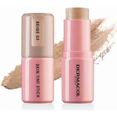 Dermacol Lehký hydratační make-up v tyčince skin tint Stick 03 Beige 15 g – Hledejceny.cz