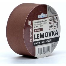 Eurotape Lemovka textilní lepicí páska 48 mm x 10 m hnědá