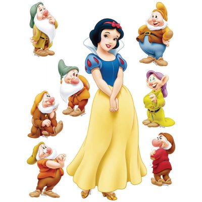 AG Design DK 869 samolepící dekorace Disney Sněhurka 65x85 cm – Zbozi.Blesk.cz