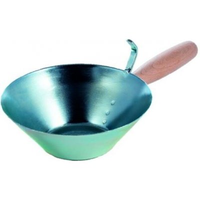 Naběračka pozinkovaná, dřevěná rukojeť, Ø 185 mm – Sleviste.cz