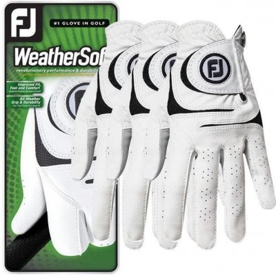 FootJoy WeatherSof Mens Golf Glove Bílá Levá ML 3ks