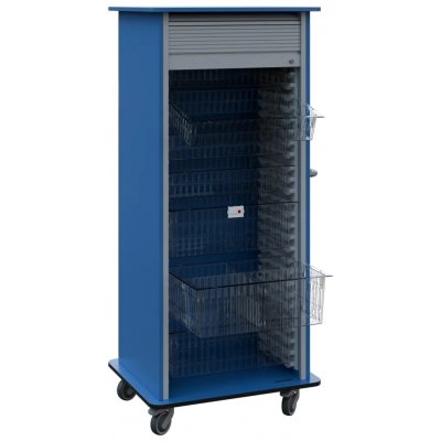DEXTER 27 TRANSPARENT vozík boxový, roletový, 1780x780x620 mm, pastelově modrá – Hledejceny.cz