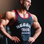 Nebbia tílko pánské Old-school Muscle 193 black – Zboží Dáma