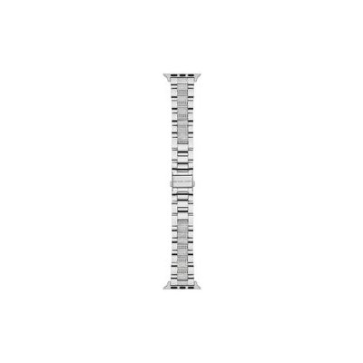 Michael Kors Vyměnitelný řemínek na chytré hodinky Stříbrná MKS8046 – Zboží Mobilmania